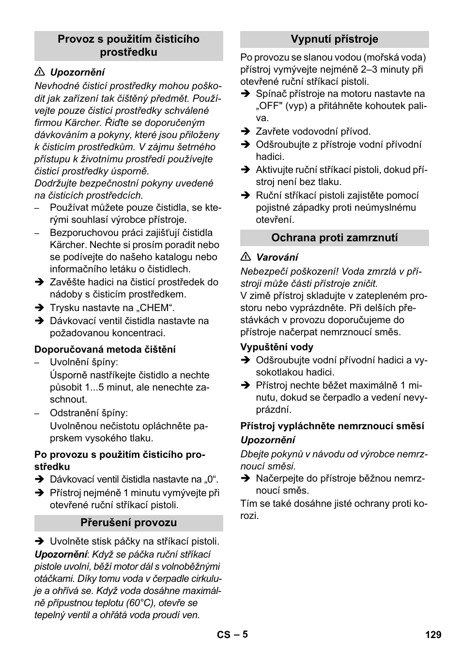 Karcher HD 830 BS User Manual | Page 129 / 220