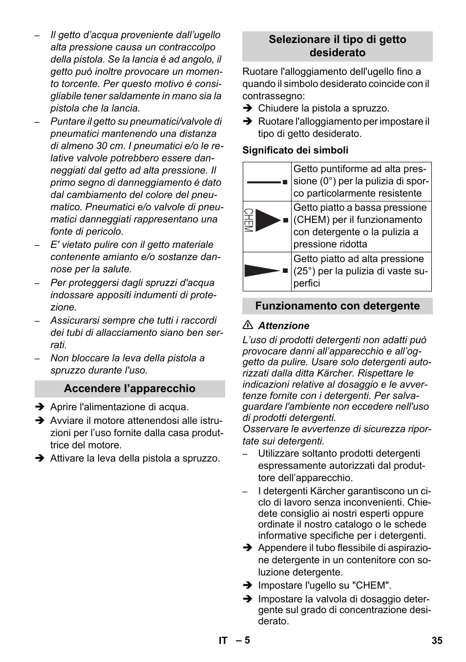 Karcher HD 830 BS User Manual | Page 35 / 220