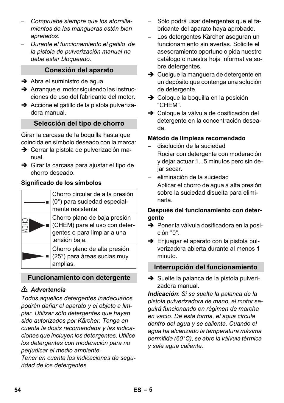 Karcher HD 830 BS User Manual | Page 54 / 220