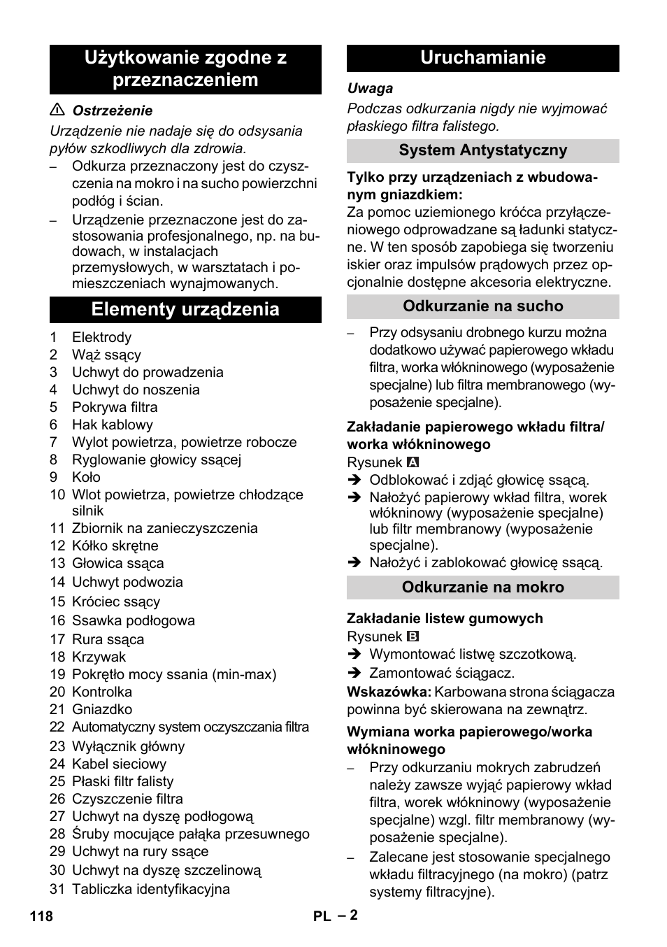 Karcher NT 40-1 Tact Te User Manual | Page 118 / 188