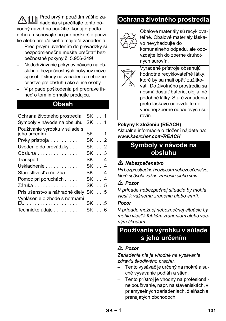 Karcher NT 40-1 Tact Te User Manual | Page 131 / 188