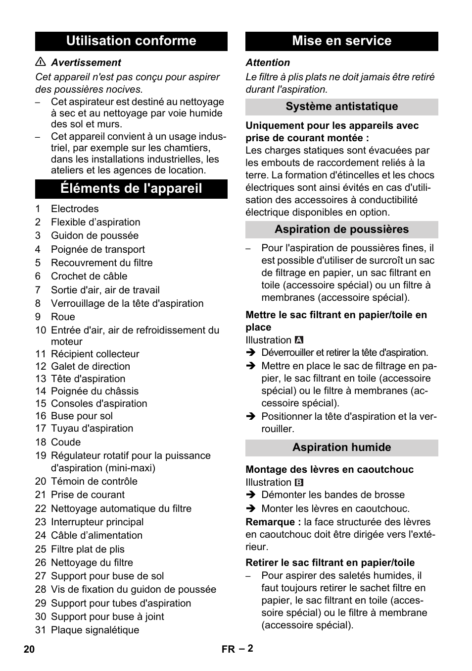 Karcher NT 40-1 Tact Te User Manual | Page 20 / 188