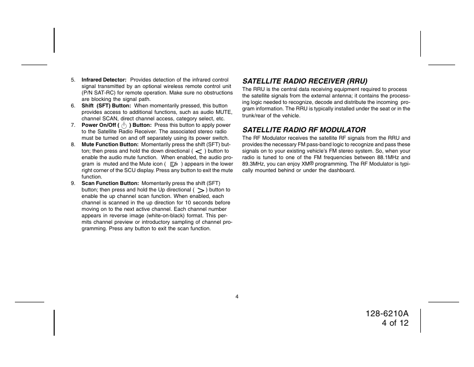 Audiovox 128-6210A User Manual | Page 4 / 12