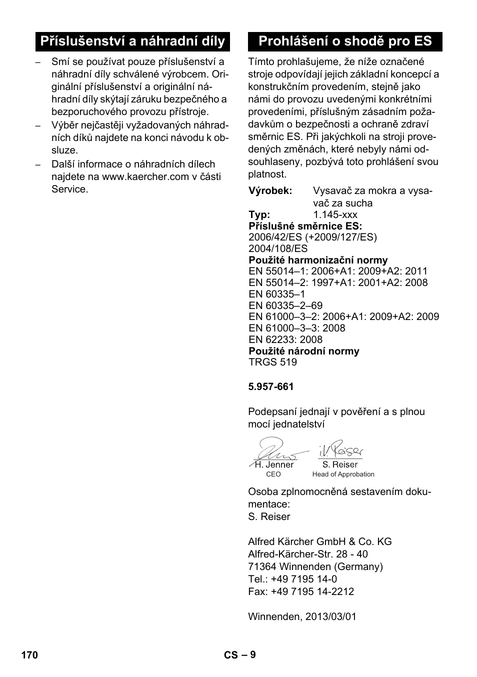 Karcher NT 45-1 Tact Te H User Manual | Page 170 / 292