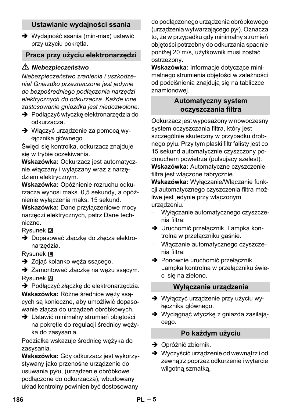 Karcher NT 45-1 Tact Te H User Manual | Page 186 / 292