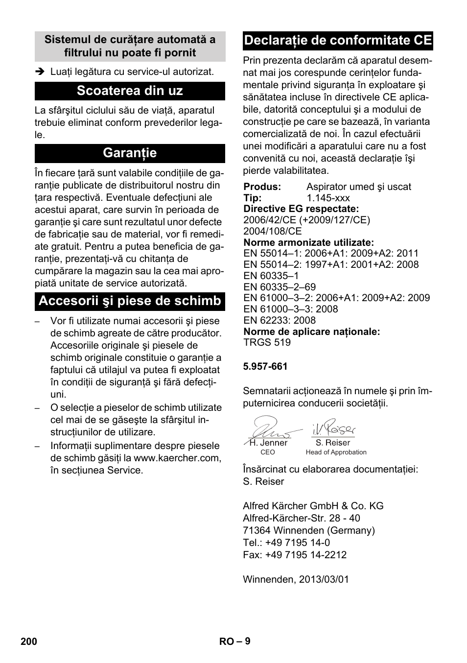 Karcher NT 45-1 Tact Te H User Manual | Page 200 / 292