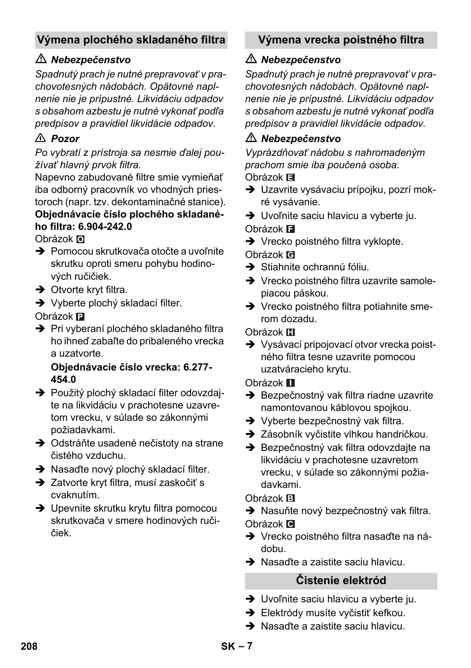 Karcher NT 45-1 Tact Te H User Manual | Page 208 / 292