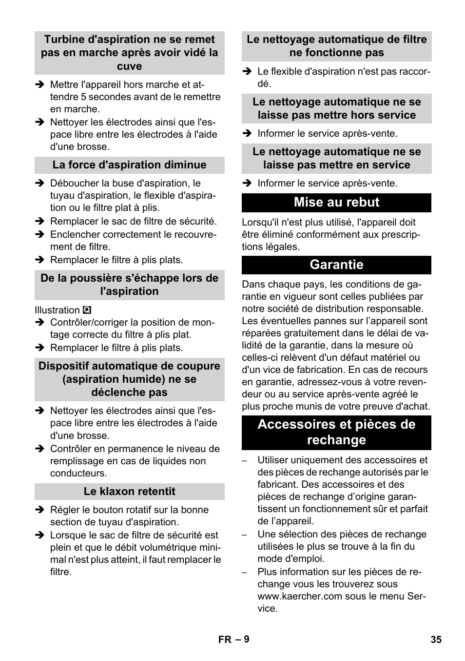 Karcher NT 45-1 Tact Te H User Manual | Page 35 / 292