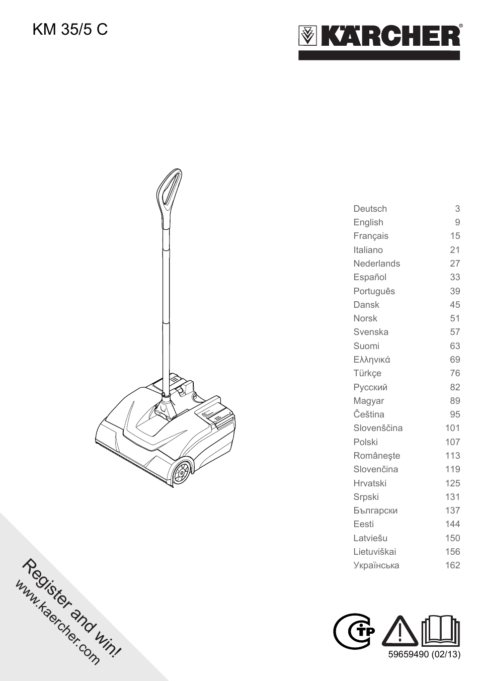 Karcher KM 35-5 C User Manual | 172 pages