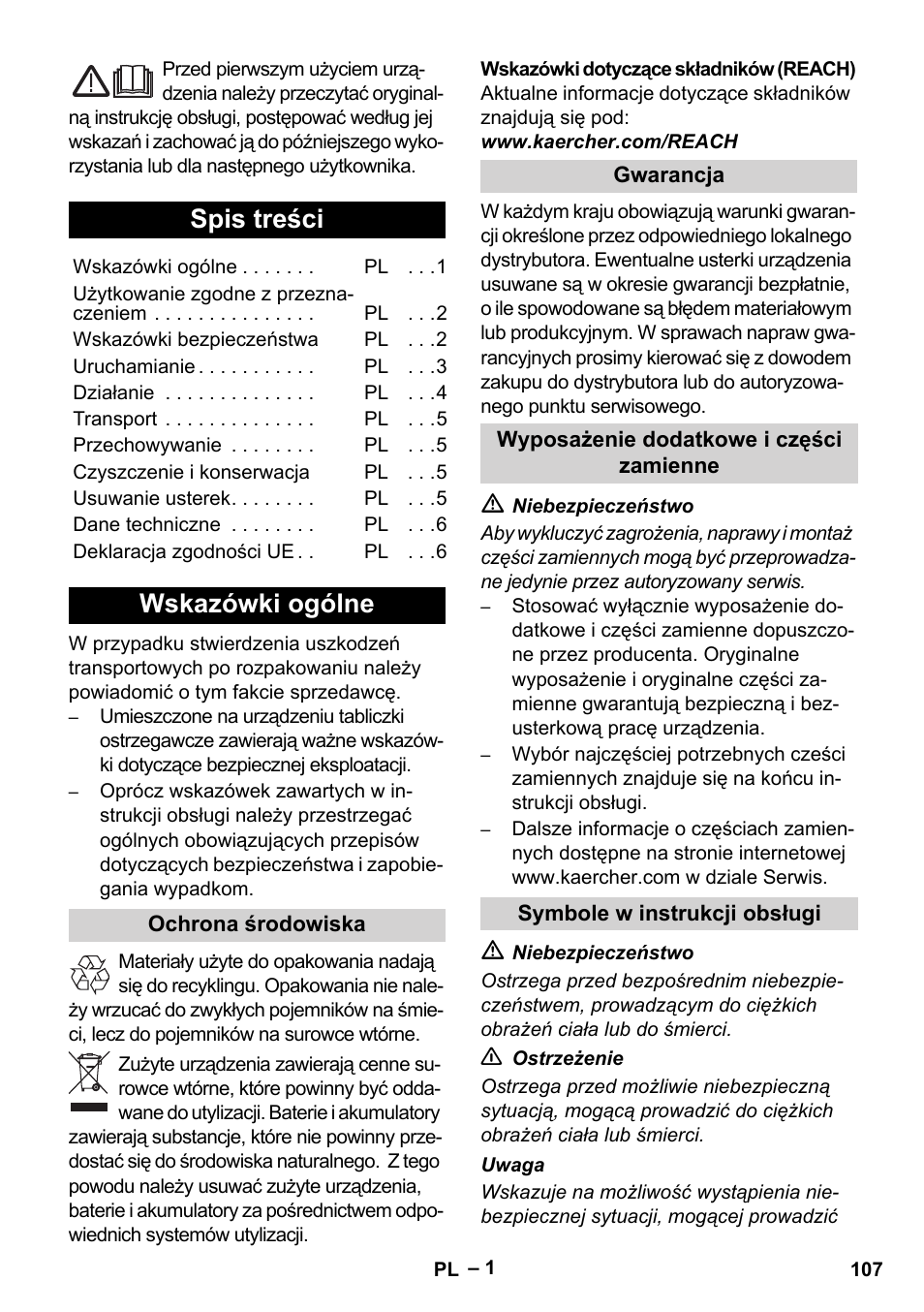 Karcher KM 35-5 C User Manual | Page 107 / 172