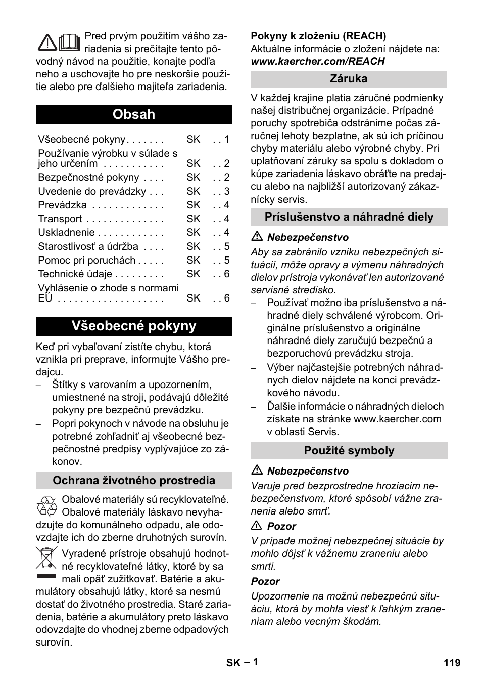 Karcher KM 35-5 C User Manual | Page 119 / 172
