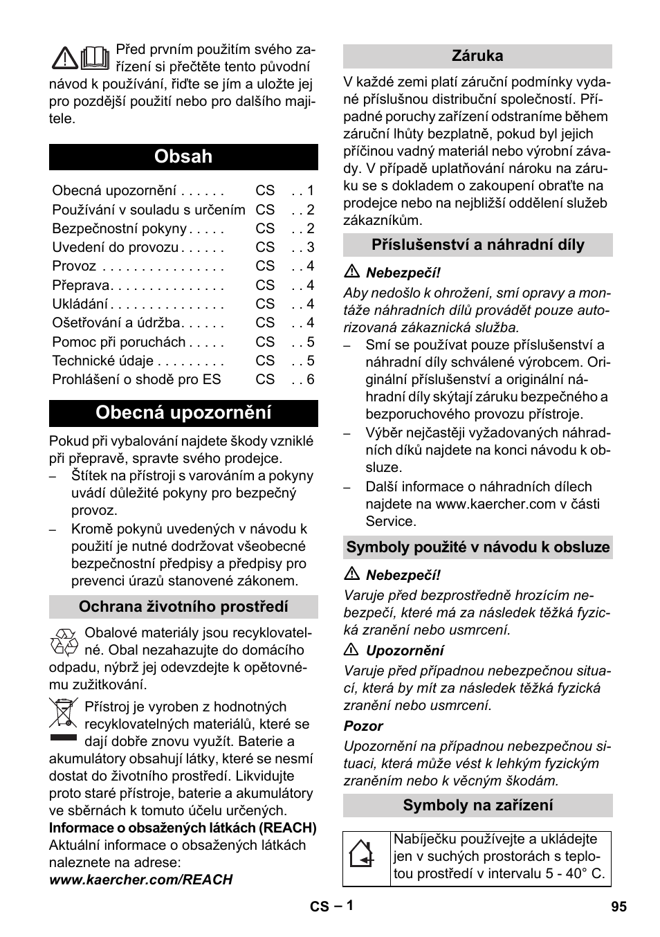 Karcher KM 35-5 C User Manual | Page 95 / 172