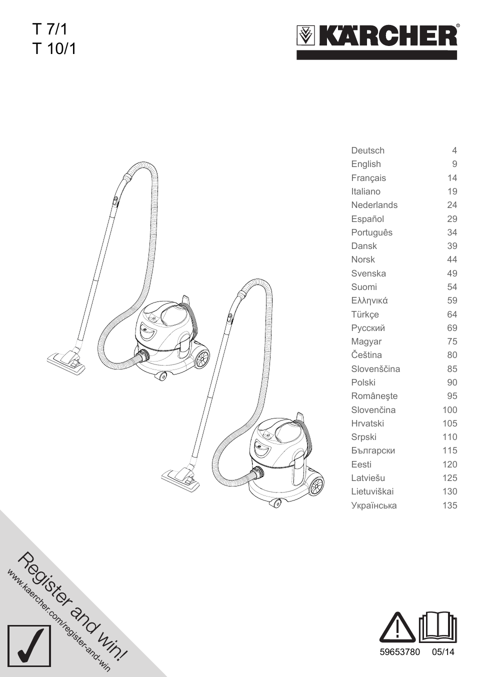 Karcher T 10-1 User Manual | 144 pages