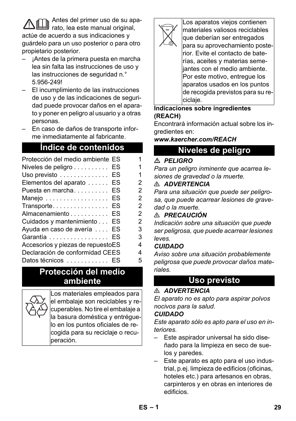 Karcher T 10-1 User Manual | Page 29 / 144