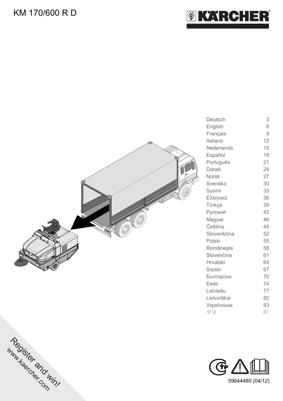 Karcher KM 170-600 D User Manual | 92 pages
