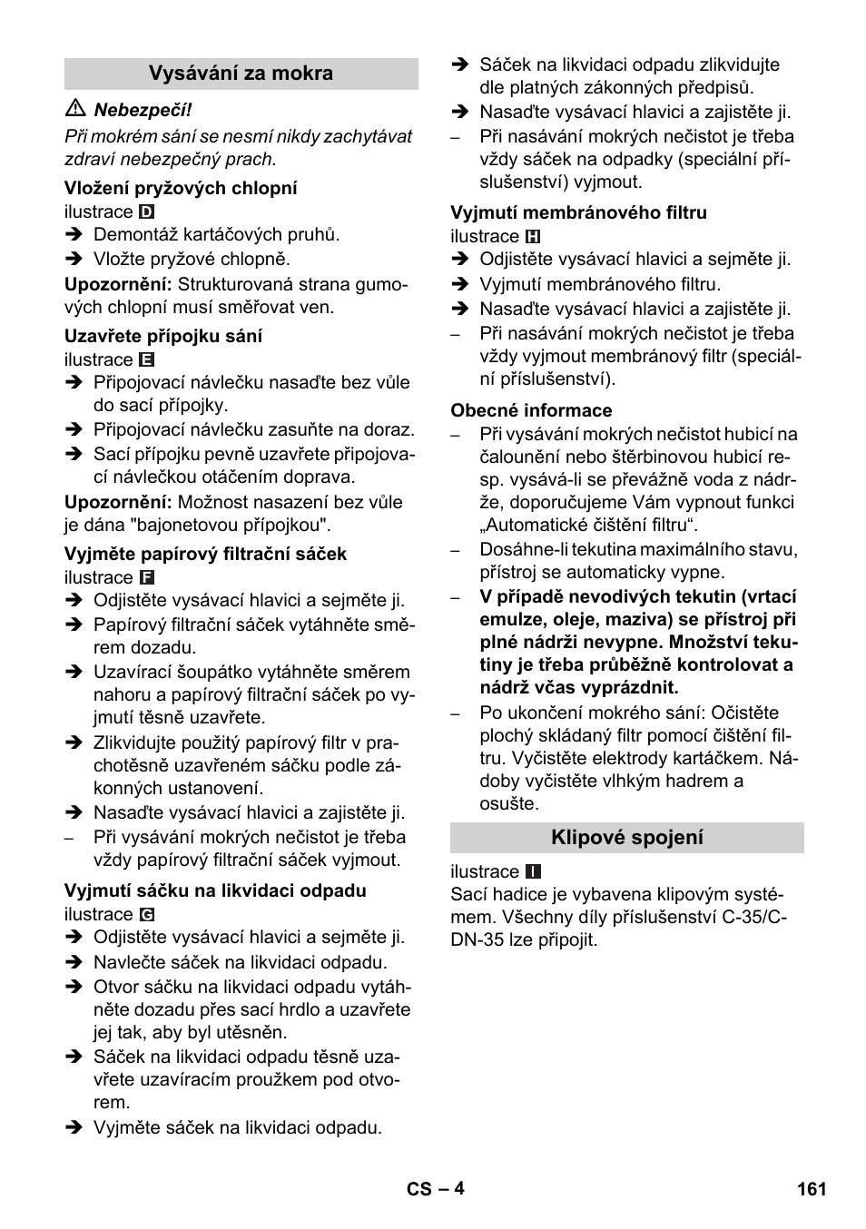 Karcher NT 45-1 Tact Te M User Manual | Page 161 / 284