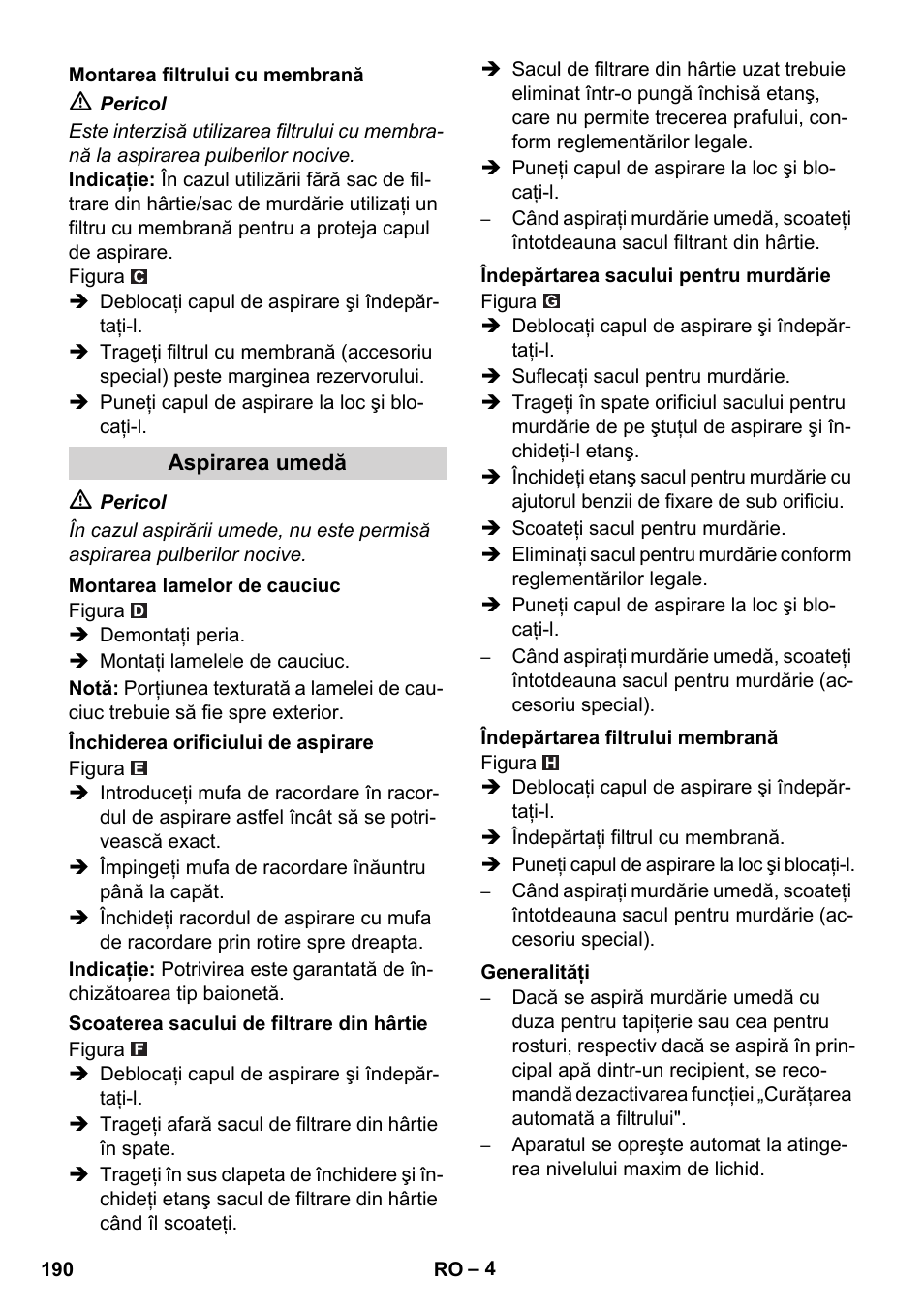 Karcher NT 45-1 Tact Te M User Manual | Page 190 / 284