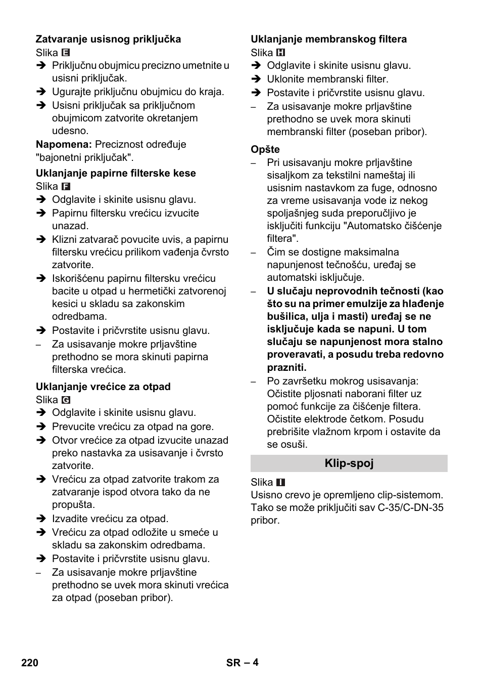 Karcher NT 45-1 Tact Te M User Manual | Page 220 / 284