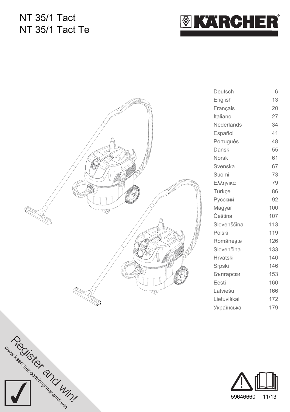 Karcher NT 35-1 Tact Te User Manual | 192 pages