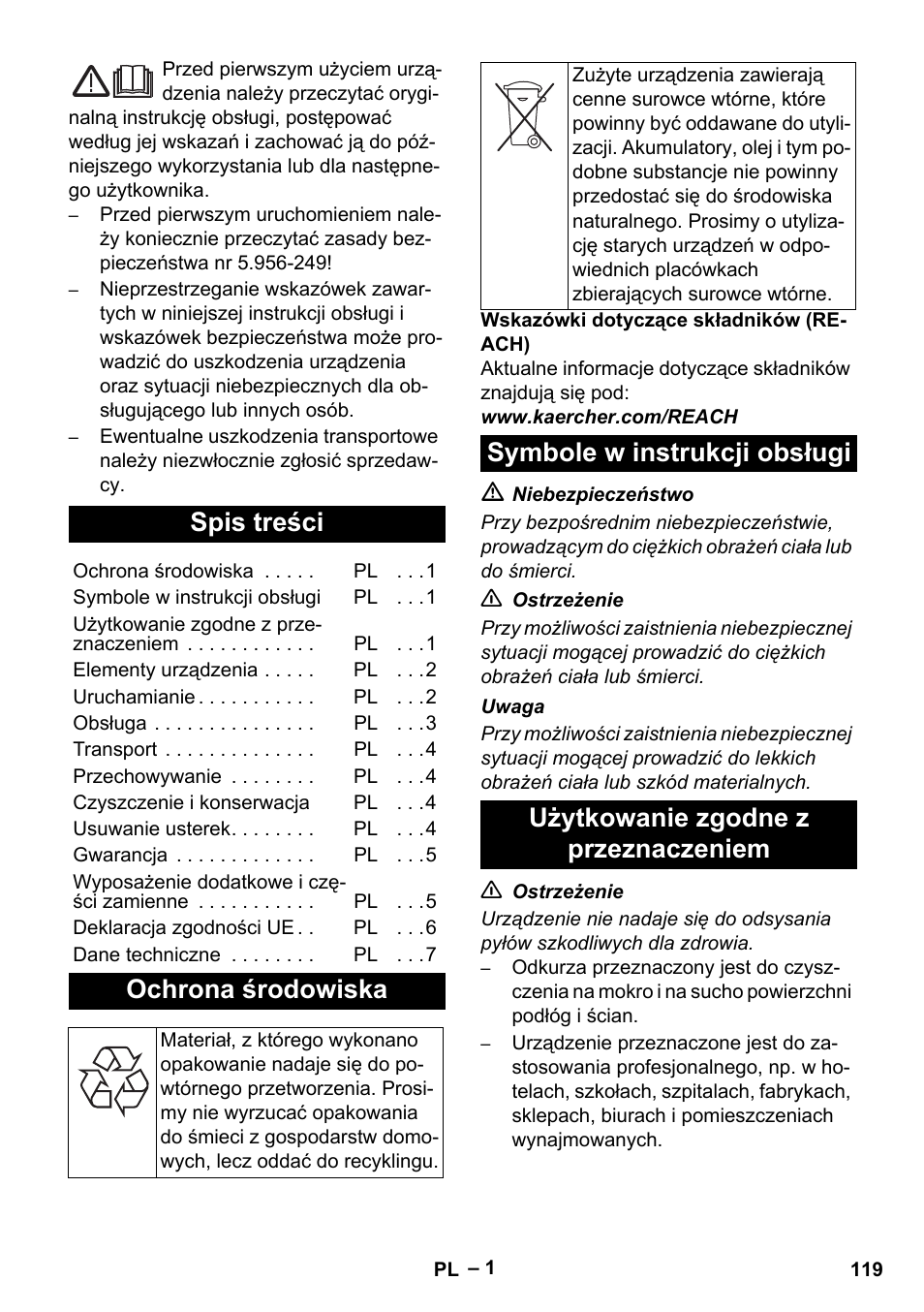 Karcher NT 35-1 Tact Te User Manual | Page 119 / 192