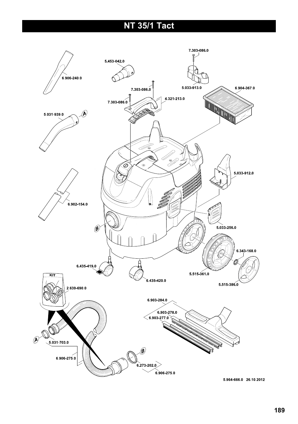 Nt 35/1 tact | Karcher NT 35-1 Tact Te User Manual | Page 189 / 192