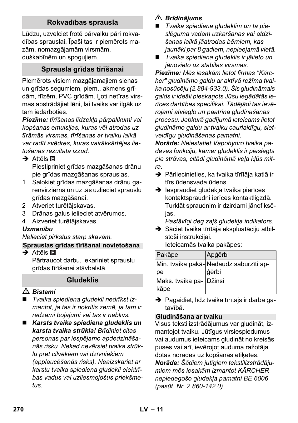 Karcher SC 5-800 C EU User Manual | Page 270 / 314