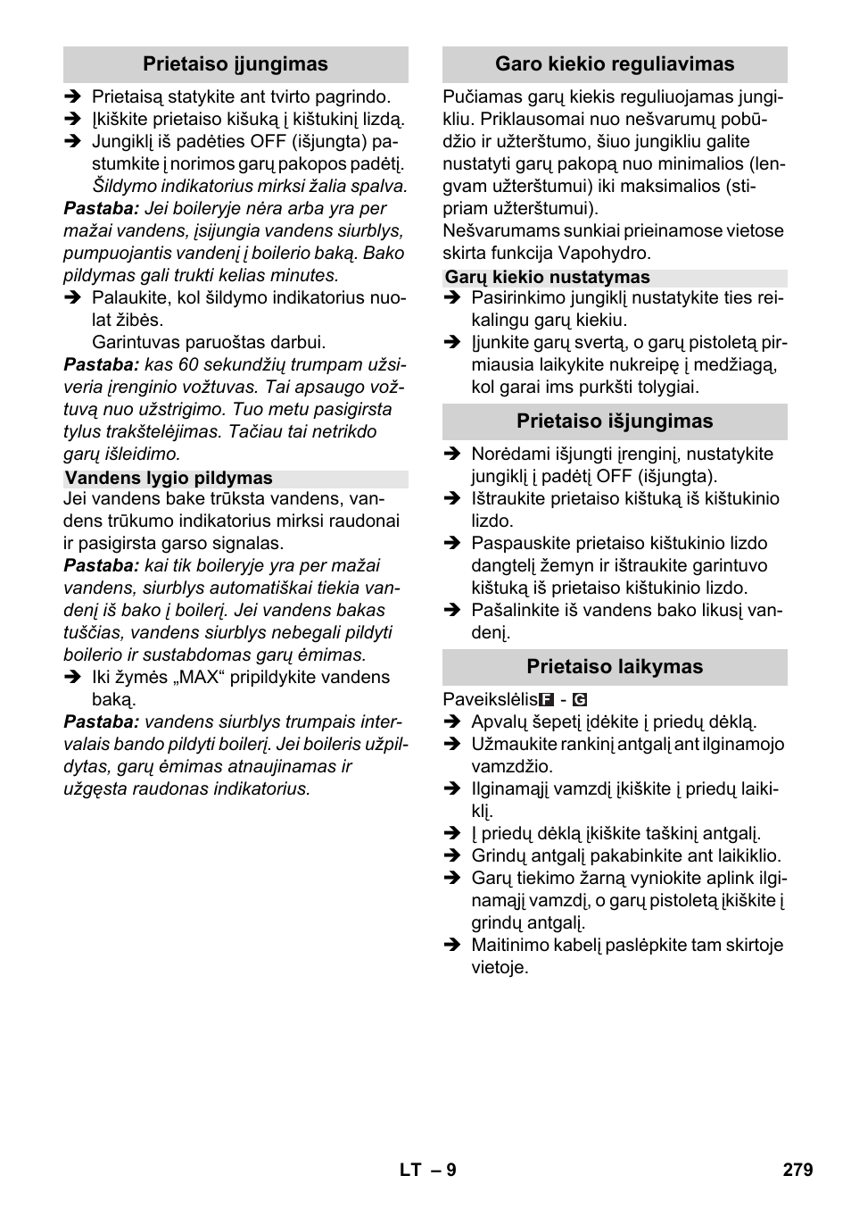 Karcher SC 5-800 C EU User Manual | Page 279 / 314