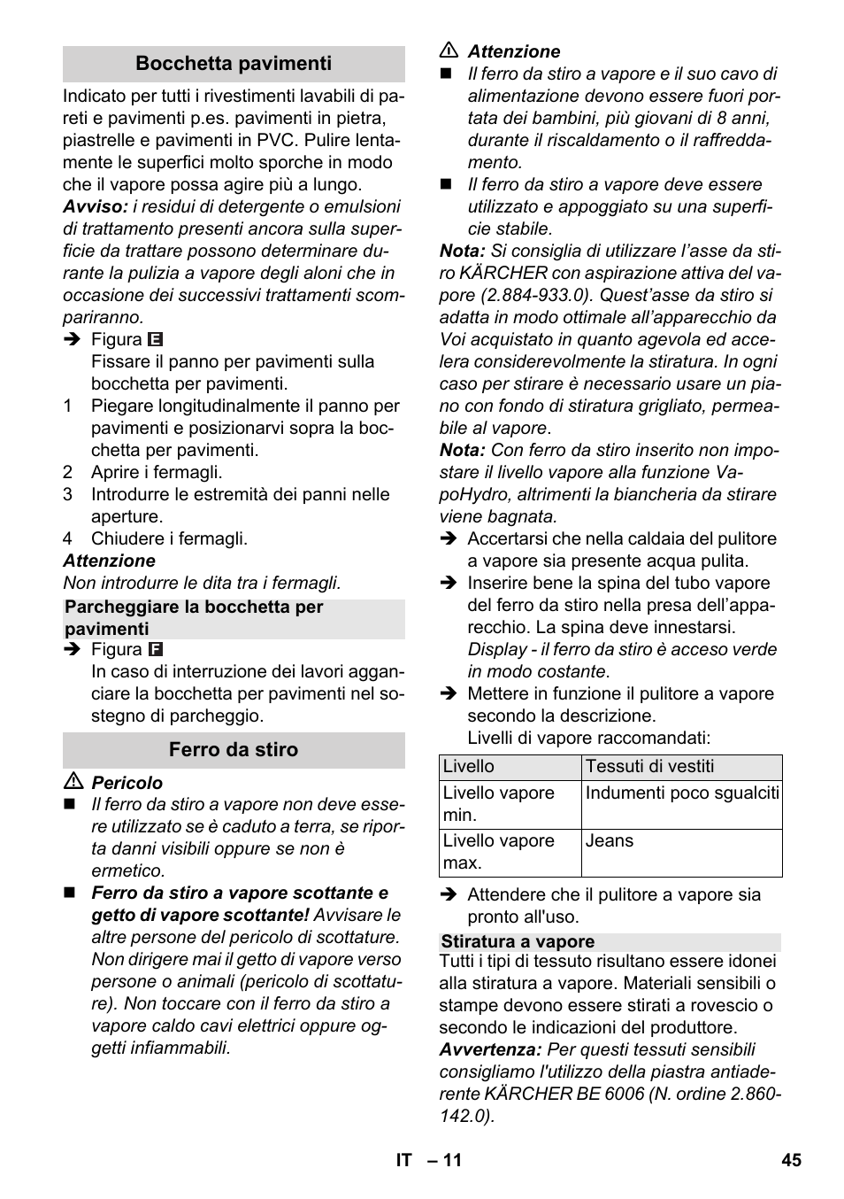 Karcher SC 5-800 C EU User Manual | Page 45 / 314