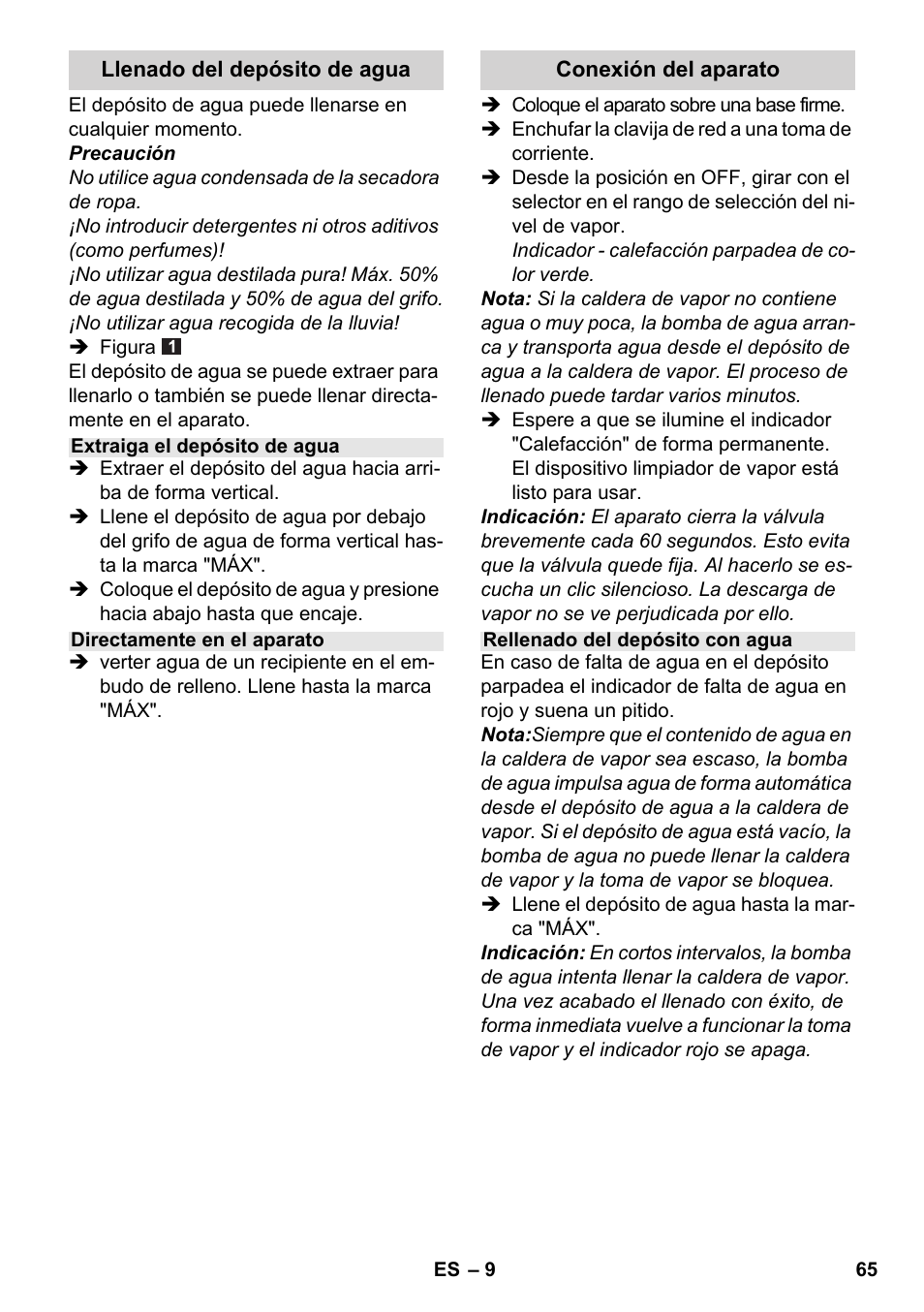 Karcher SC 5-800 C EU User Manual | Page 65 / 314
