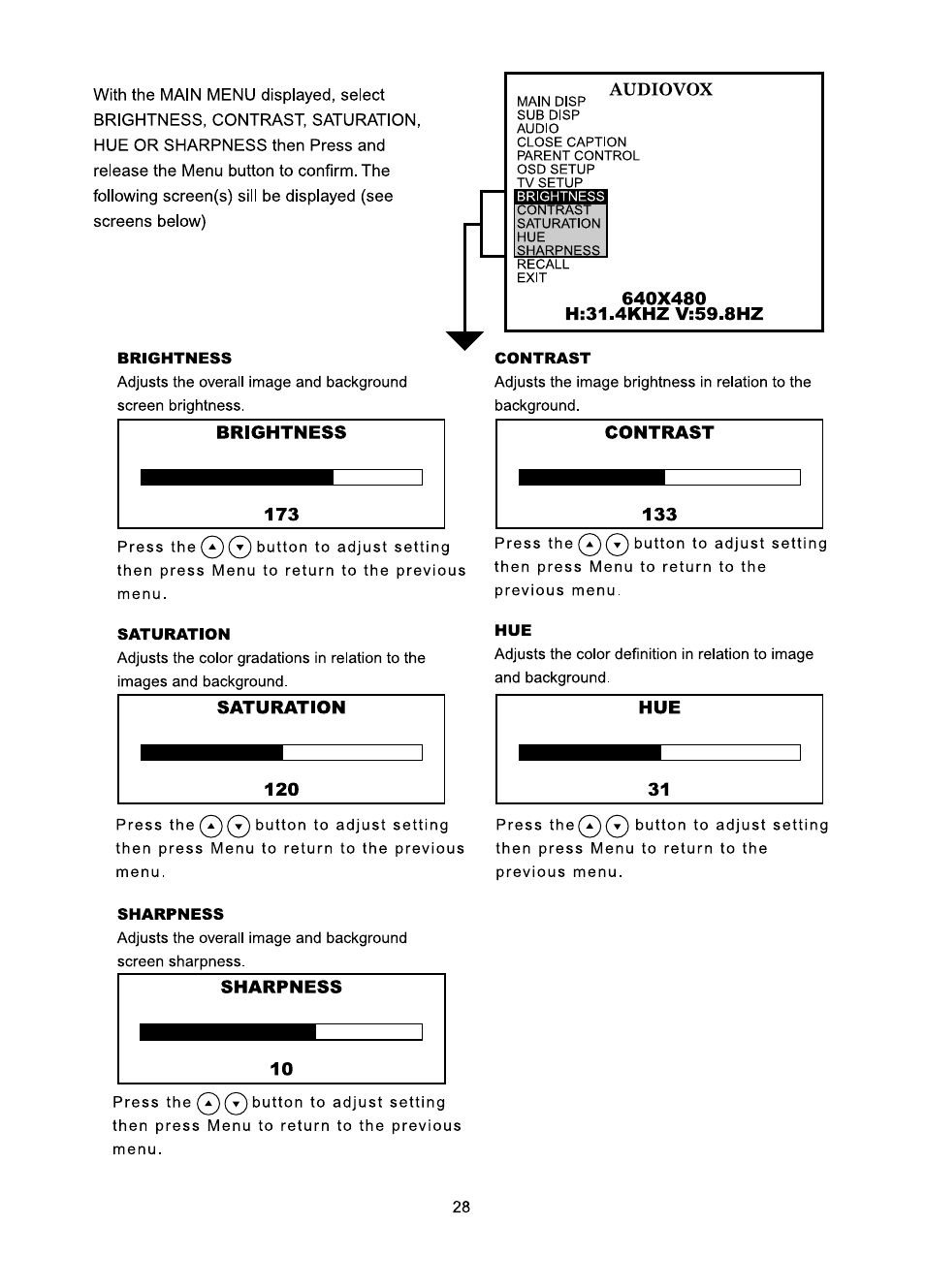 Audiovox FP1510 User Manual | Page 29 / 43