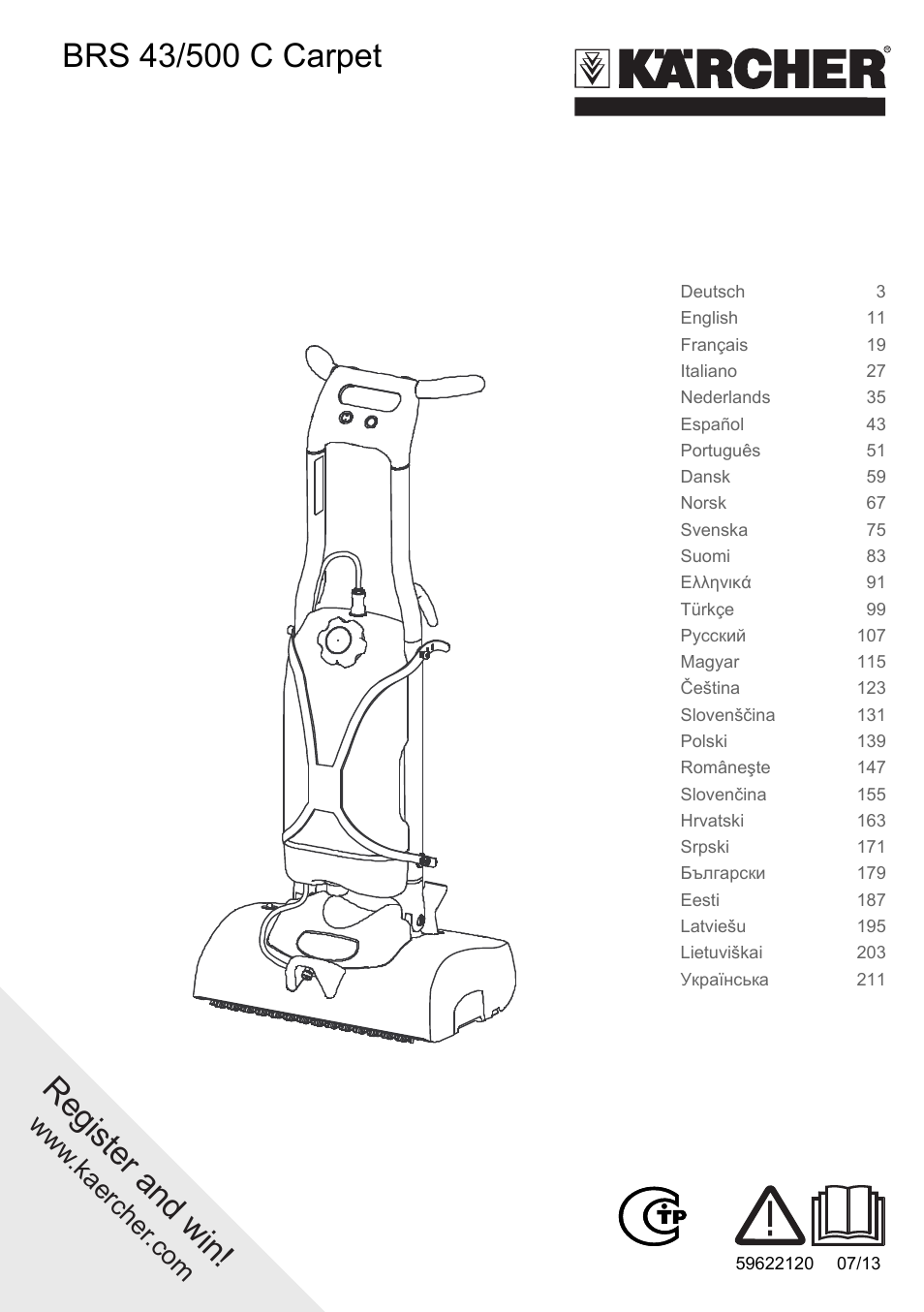 Karcher BRS 43-500 C User Manual | 220 pages