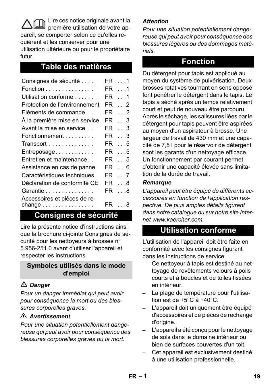 Karcher BRS 43-500 C User Manual | Page 19 / 220