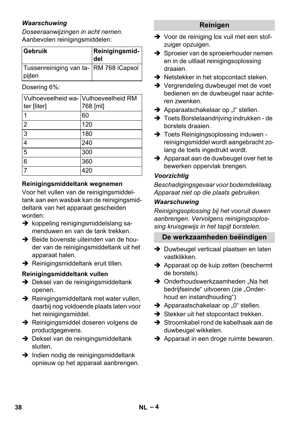 Karcher BRS 43-500 C User Manual | Page 38 / 220