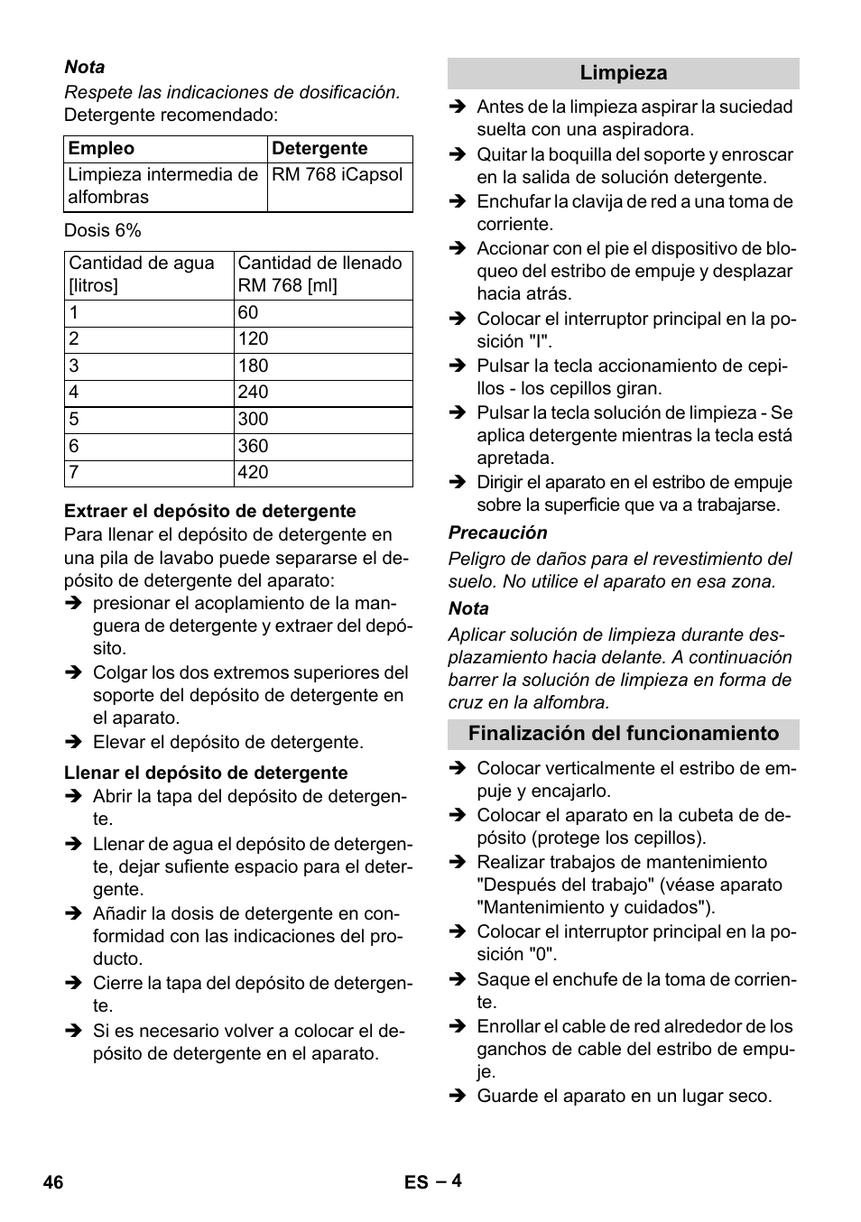 Karcher BRS 43-500 C User Manual | Page 46 / 220