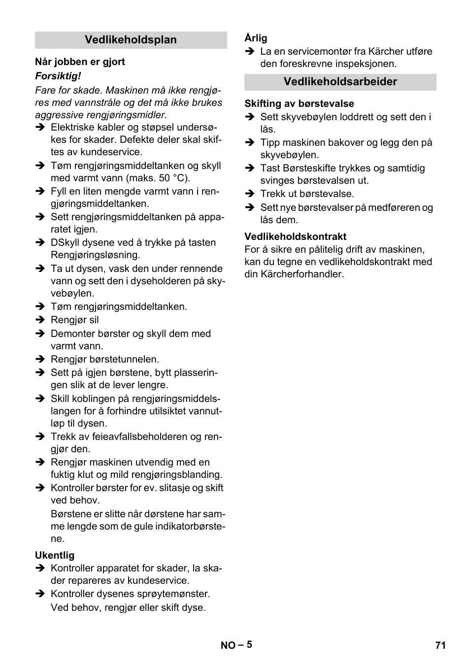 Karcher BRS 43-500 C User Manual | Page 71 / 220