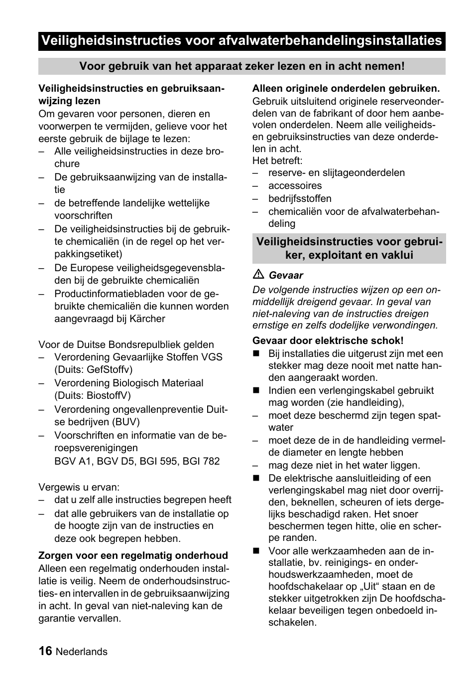 Karcher WRH 1200 User Manual | Page 16 / 40