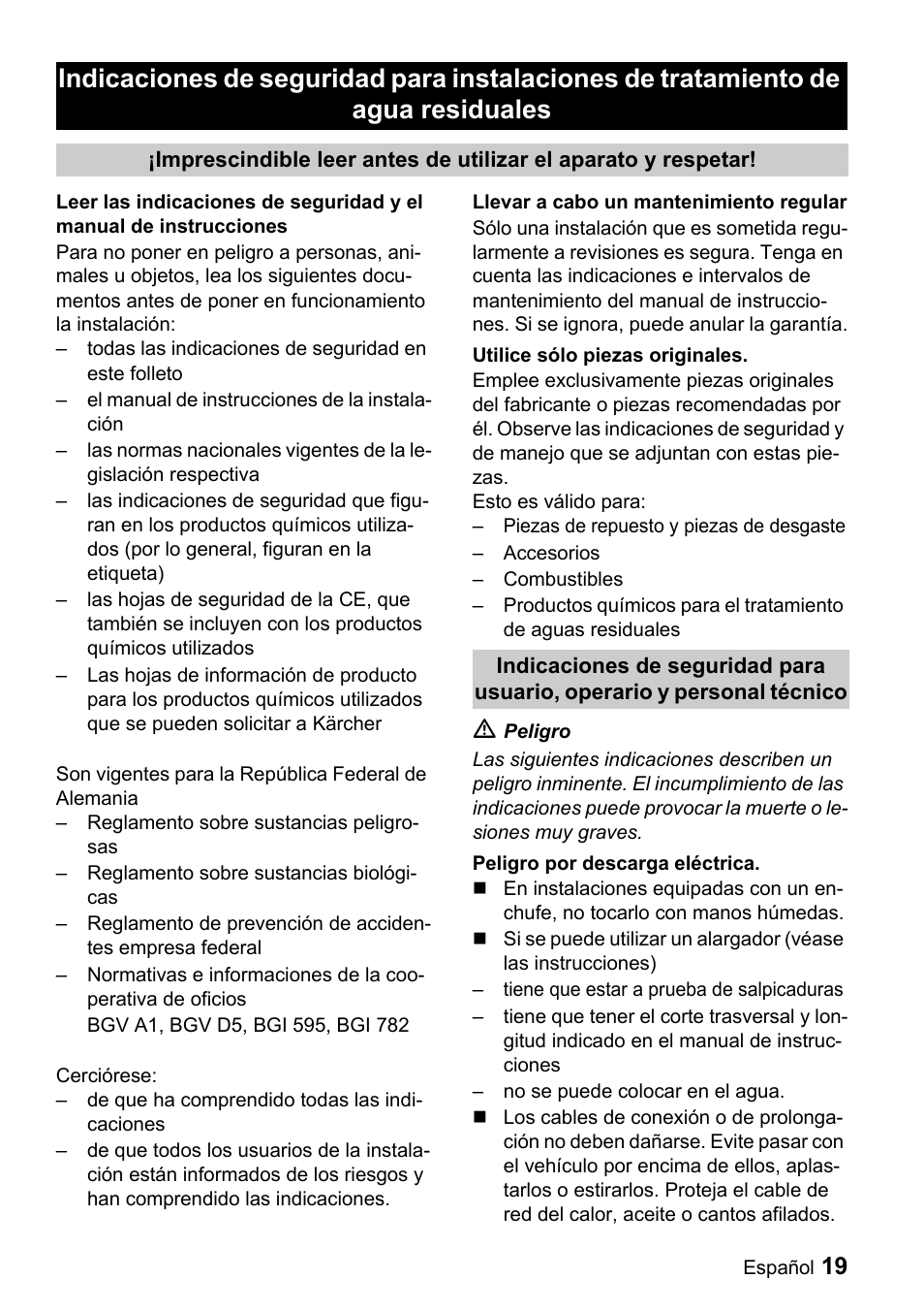 Karcher WRH 1200 User Manual | Page 19 / 40