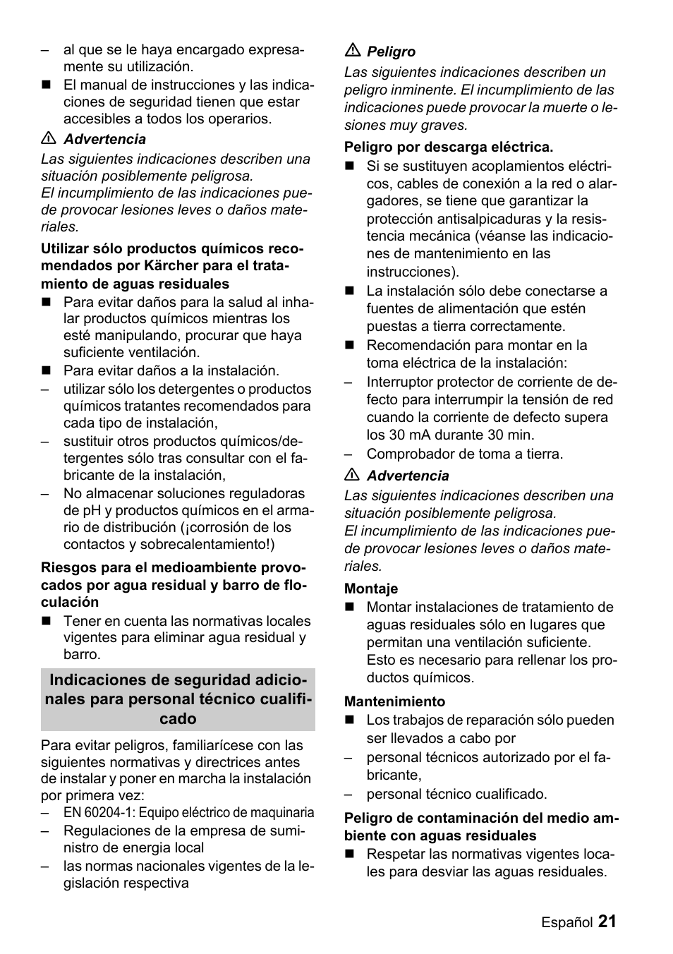 Karcher WRH 1200 User Manual | Page 21 / 40
