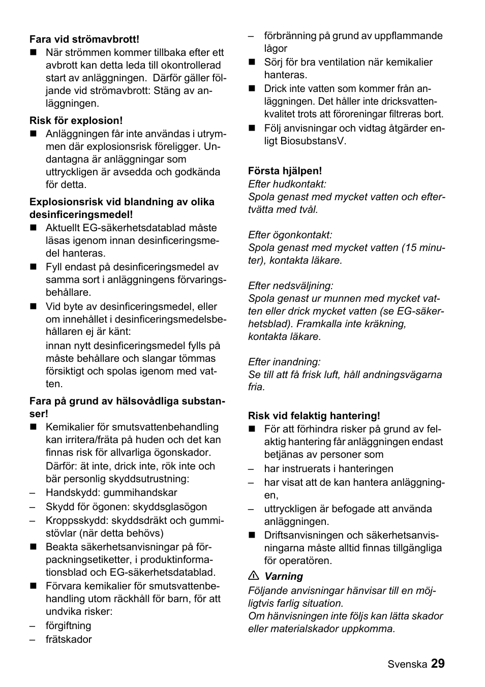 Karcher WRH 1200 User Manual | Page 29 / 40