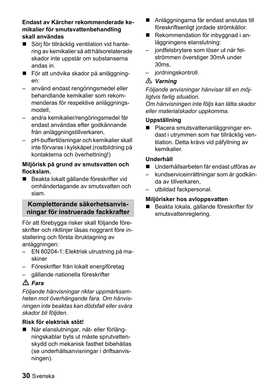 Karcher WRH 1200 User Manual | Page 30 / 40