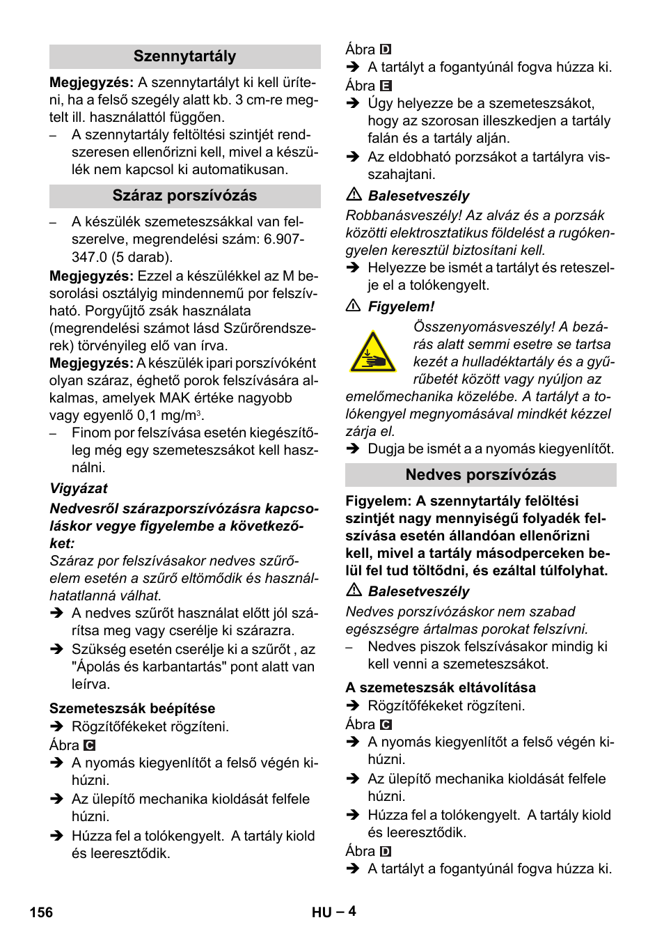 Karcher IVC 60-30 Tact H Z22 EU User Manual | Page 156 / 292