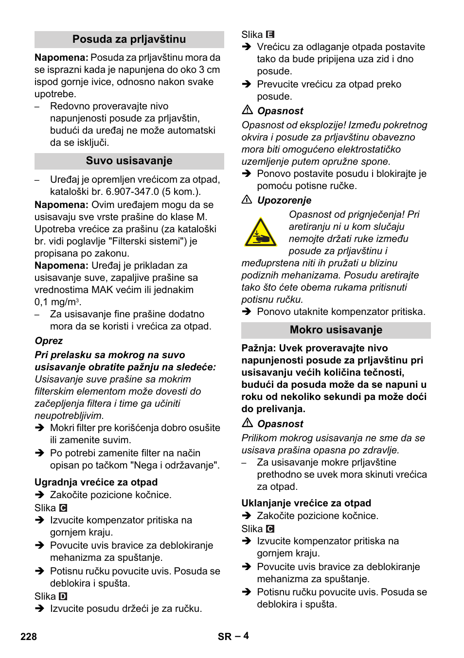 Karcher IVC 60-30 Tact H Z22 EU User Manual | Page 228 / 292