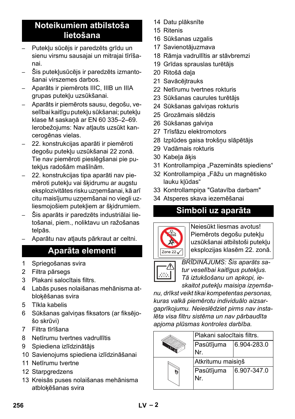 Karcher IVC 60-30 Tact H Z22 EU User Manual | Page 256 / 292