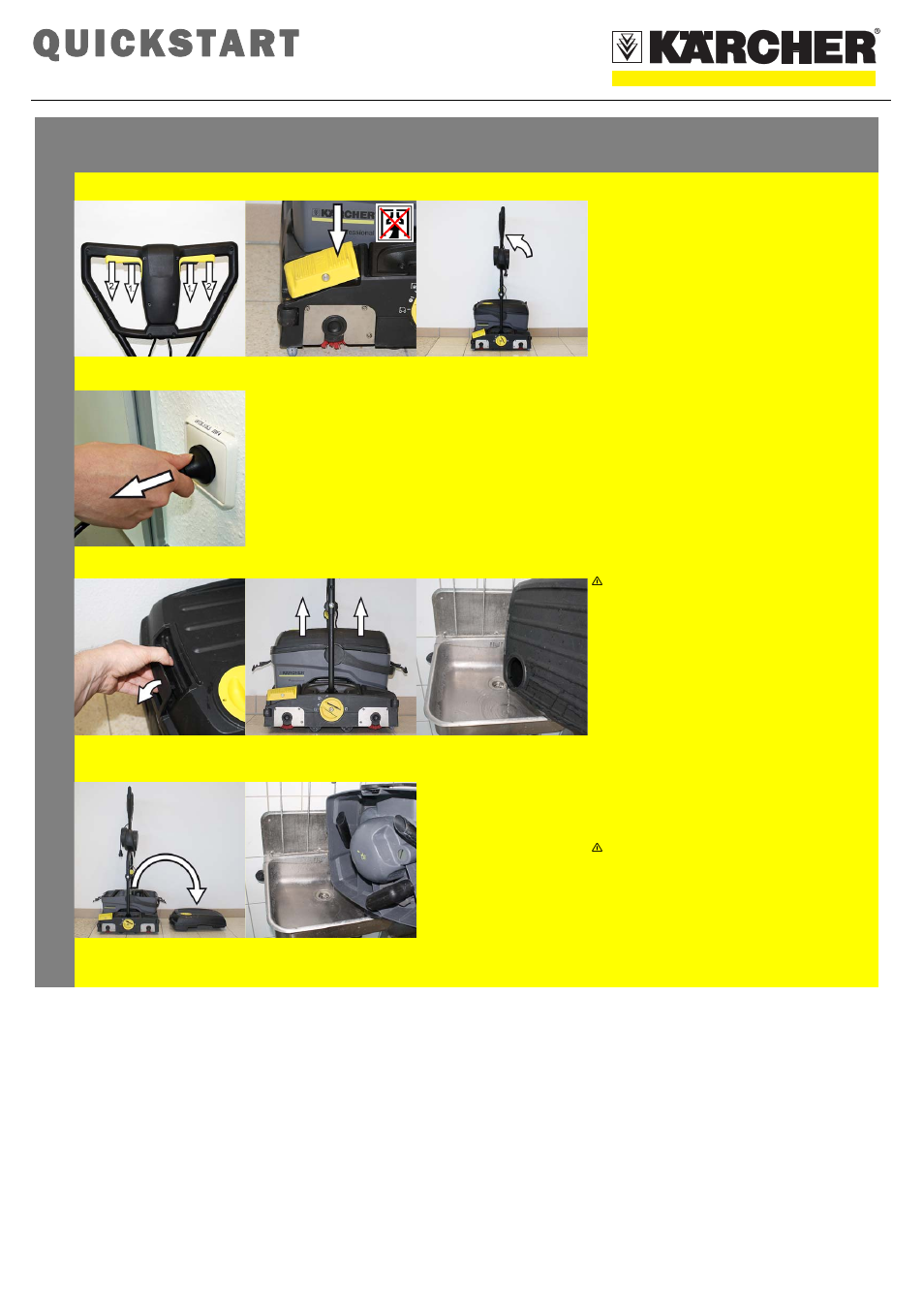 Quickstart, Finish operation | Karcher BR 40-10C ADV User Manual | Page 3 / 4