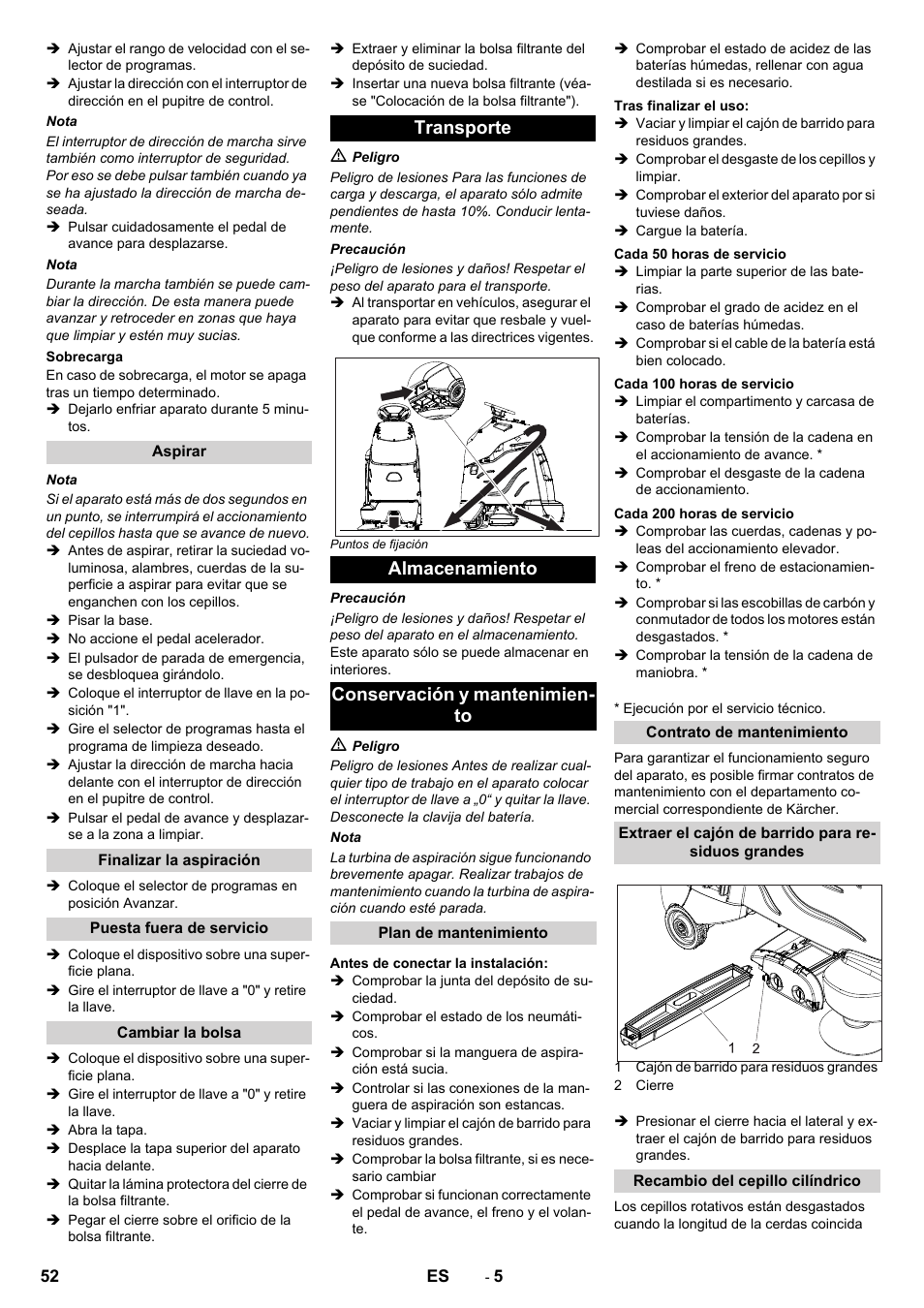 Karcher CV 60-2 RS User Manual | Page 52 / 250