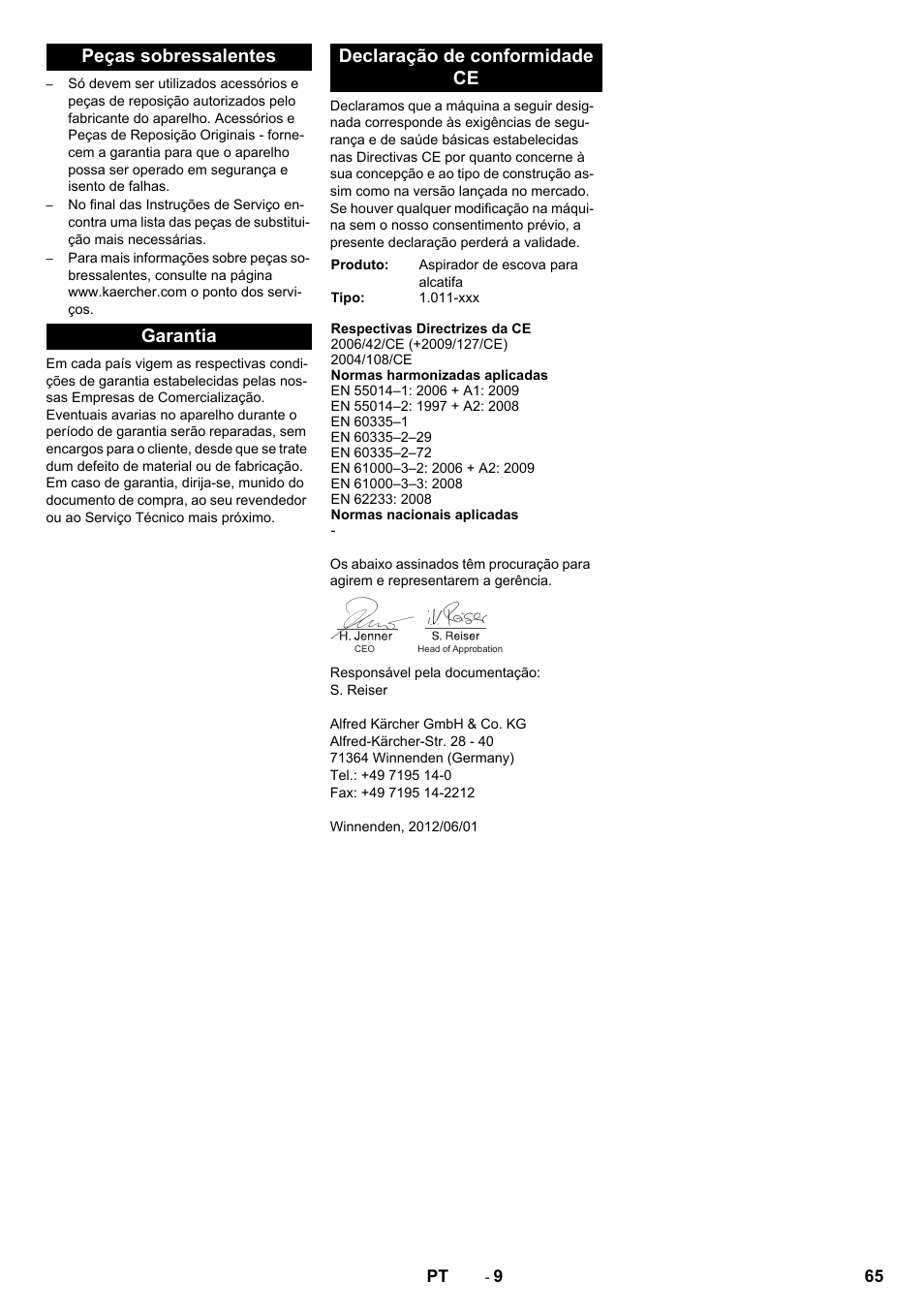 Karcher CV 60-2 RS User Manual | Page 65 / 250