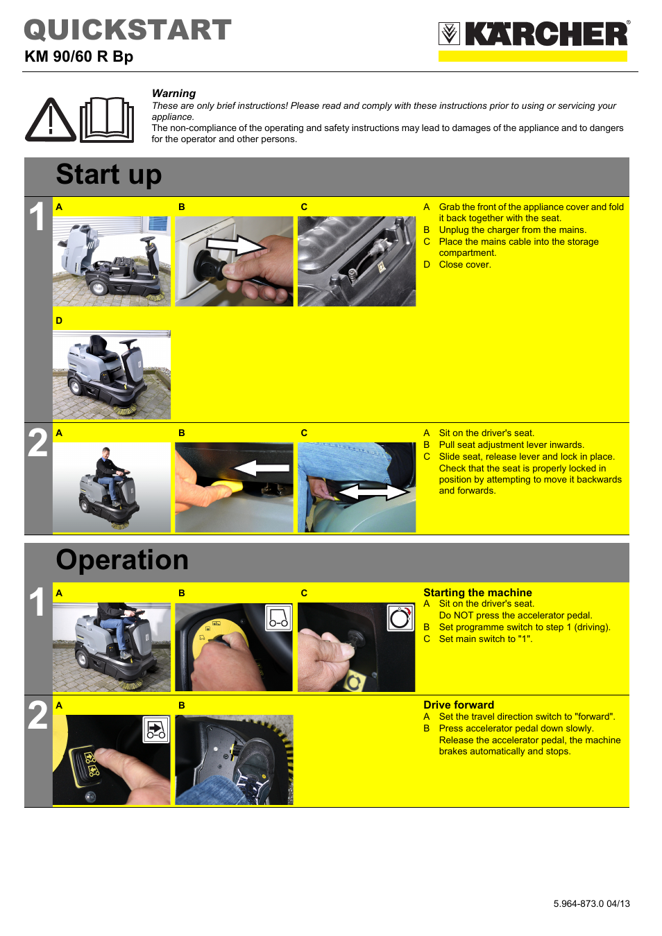 Karcher KM 90-60 R Bp Advanced User Manual | 5 pages