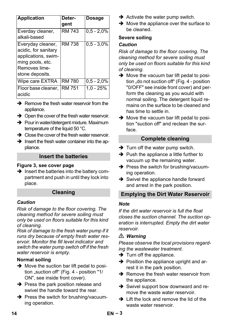 Karcher BR 30-4 C Bp Pack User Manual | Page 14 / 252