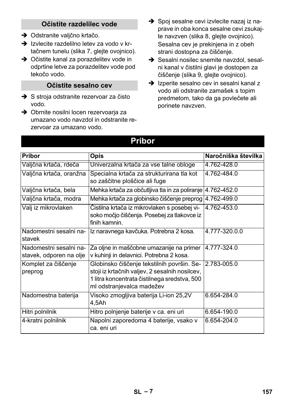 Pribor | Karcher BR 30-4 C Bp Pack User Manual | Page 157 / 252