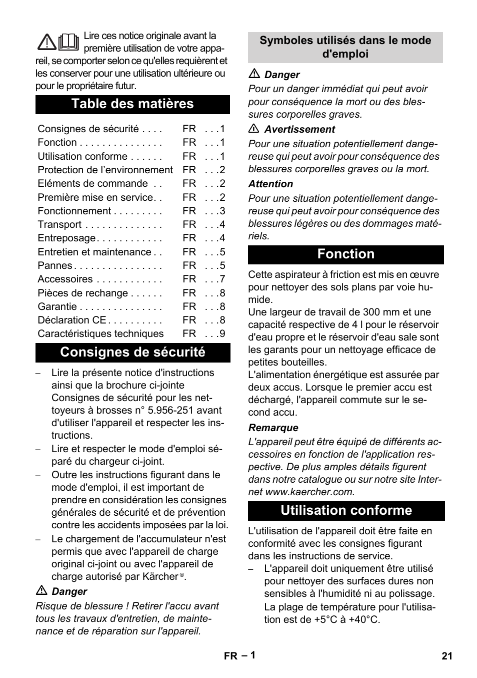 Karcher BR 30-4 C Bp Pack User Manual | Page 21 / 252